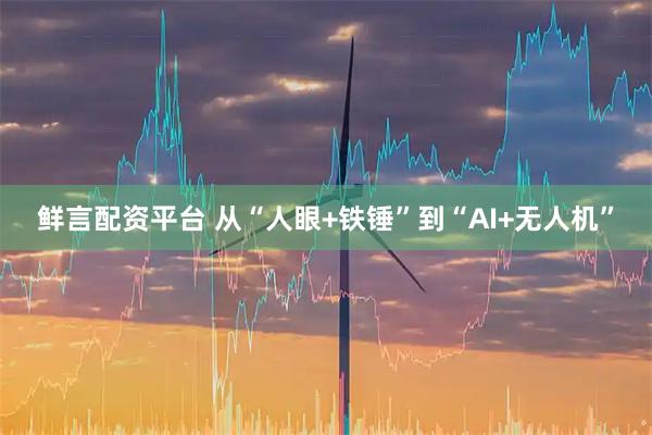 鲜言配资平台 从“人眼+铁锤”到“AI+无人机”